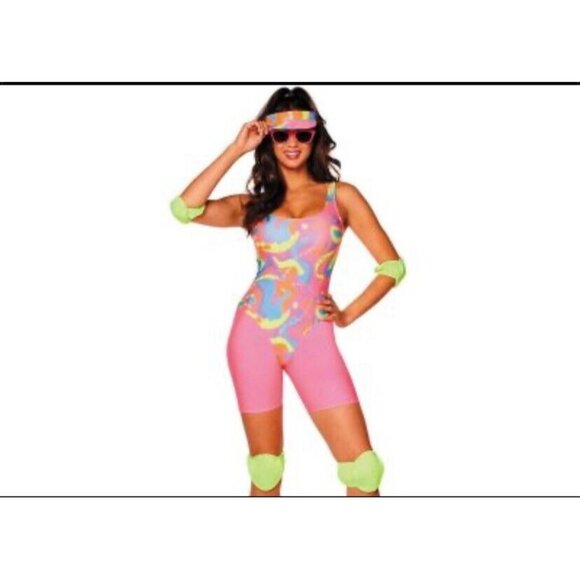 Barbie The Movie Adult Skating Barbie Halloween Costume Women Size Large 12-14 - Picture 1 of 5
